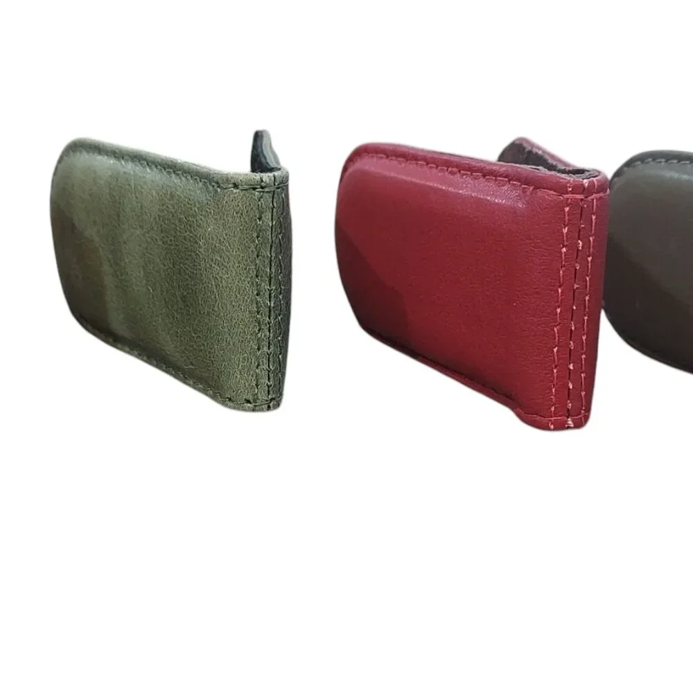 3pc Genuine Leather Money Clip